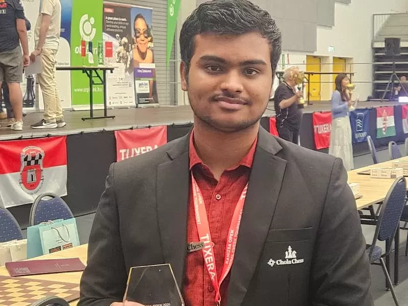 India's GM Pranesh M wins title in the prestigious Kanizsa Open 2026 in Nagykanizsa in Hungary on Sunday.