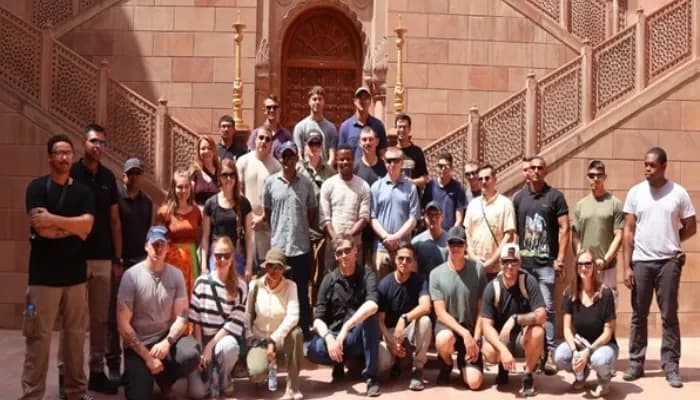 मंदिर में एक यादगार तस्वीर...
