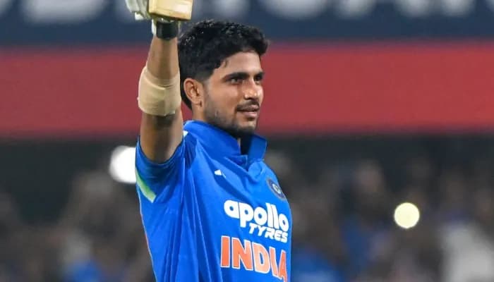 Guwahati: India's captain Shubman Gill celebrates after scoring double century during the second ODI match against West Indies at the Barsapara Cricket Stadium in Guwahati, Assam, on Wednesday, September 30, 2026.