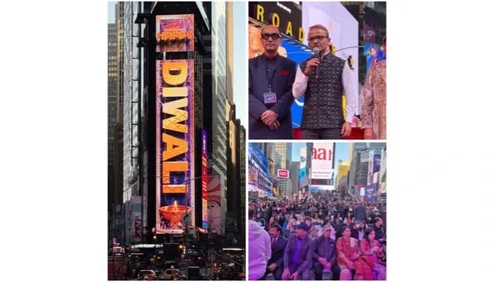 Times Square glows with Diwali spirit, music, cultural splendor