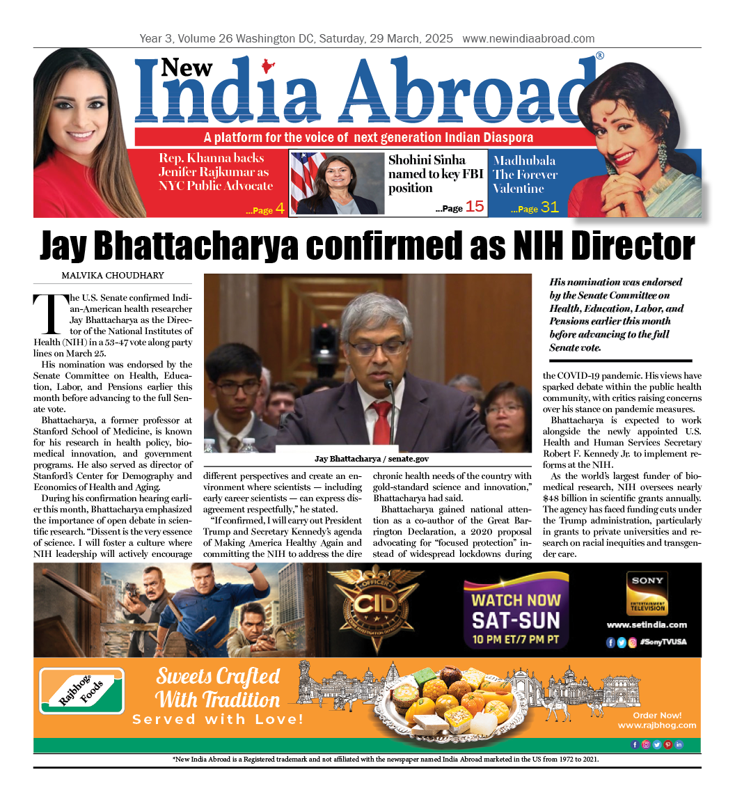 Jay Bhattacharya confirmed as NIH Director