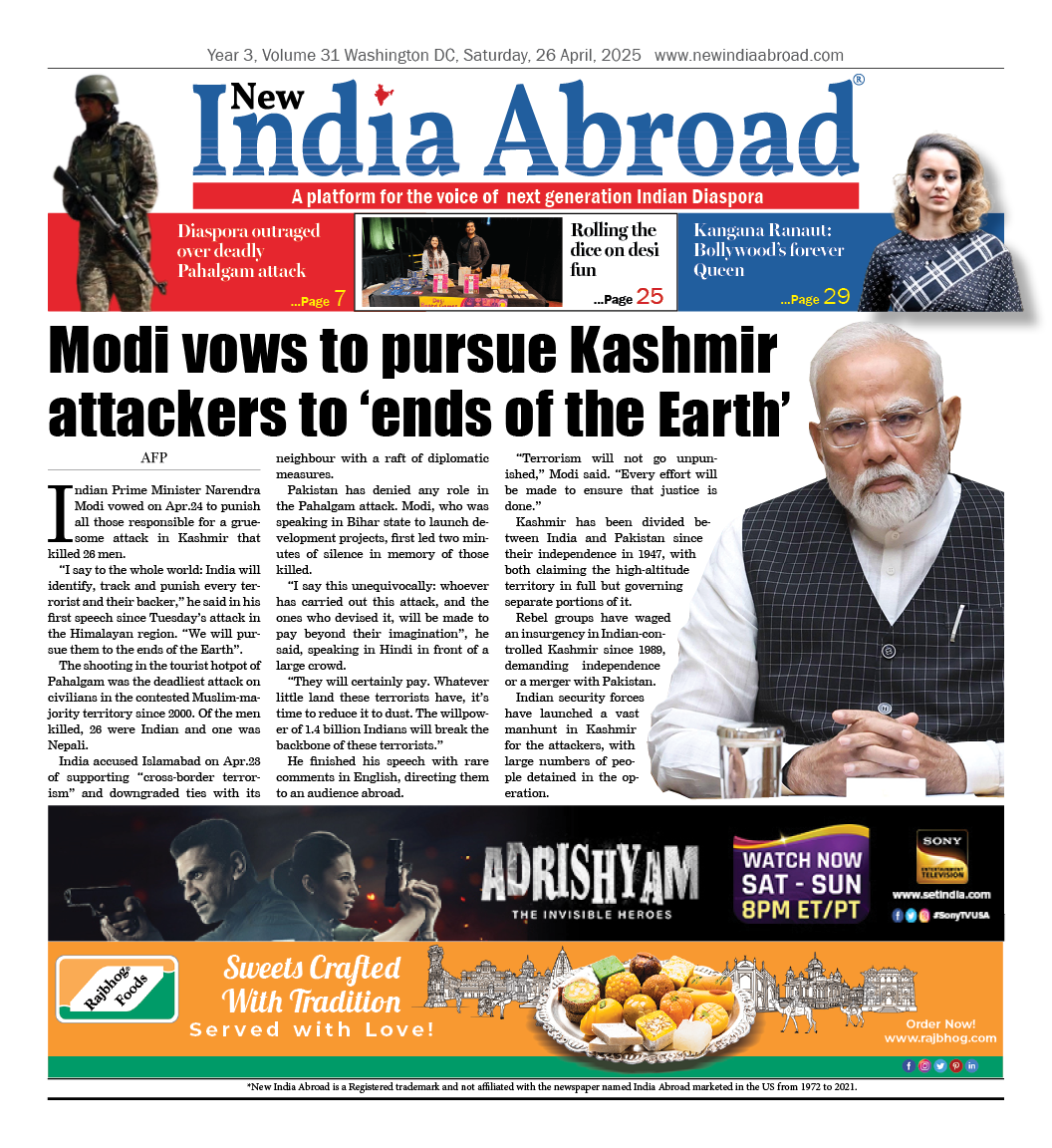 Modi vows to pursue Kashmir attackers to 'ends of the Earth’