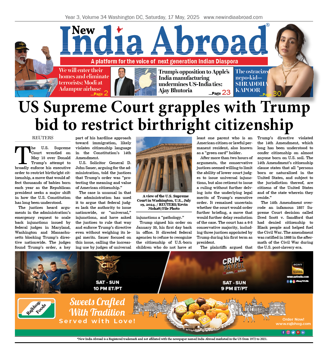 US Supreme Court grapples with Trump bid to restrict birthright citizenship