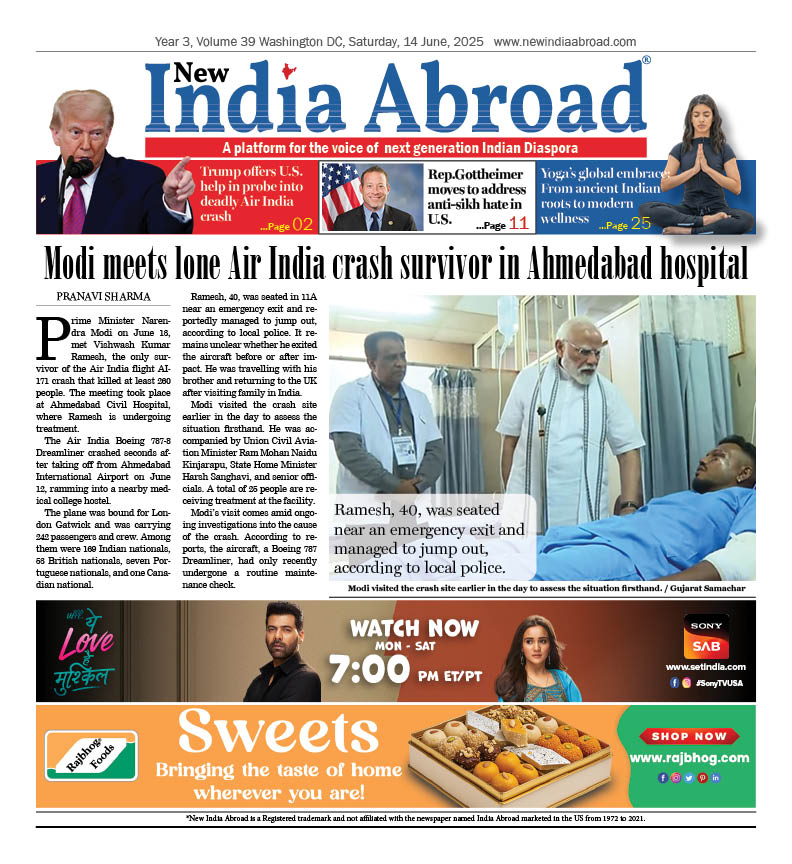 Modi meets lone Air India crash survivor in Ahmedabad hospital