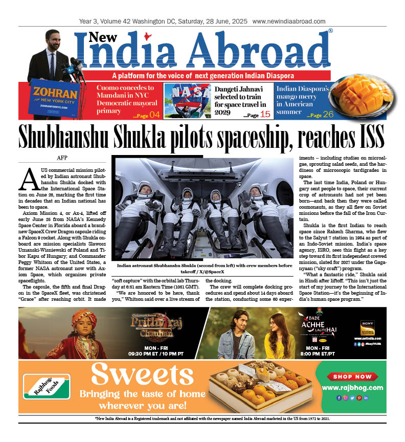 Shubhanshu Shukla pilots spaceship, reaches ISS 
