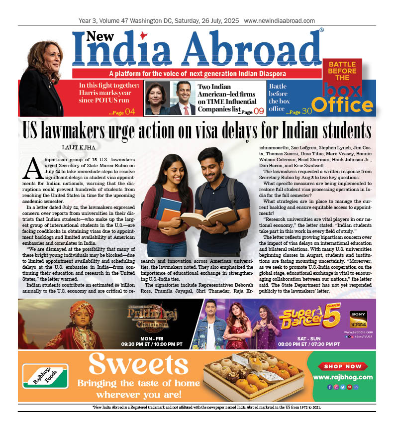 US lawmakers urge action on visa delays for Indian students