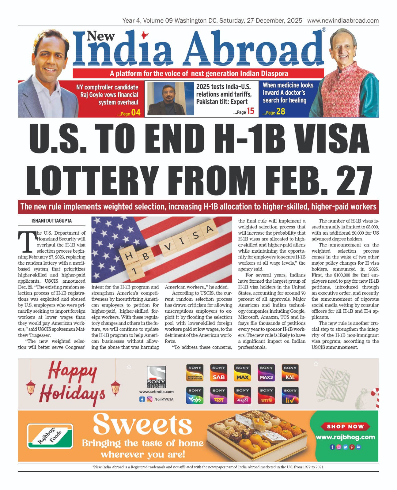 US to end H-1B visa lottery from Feb. 27