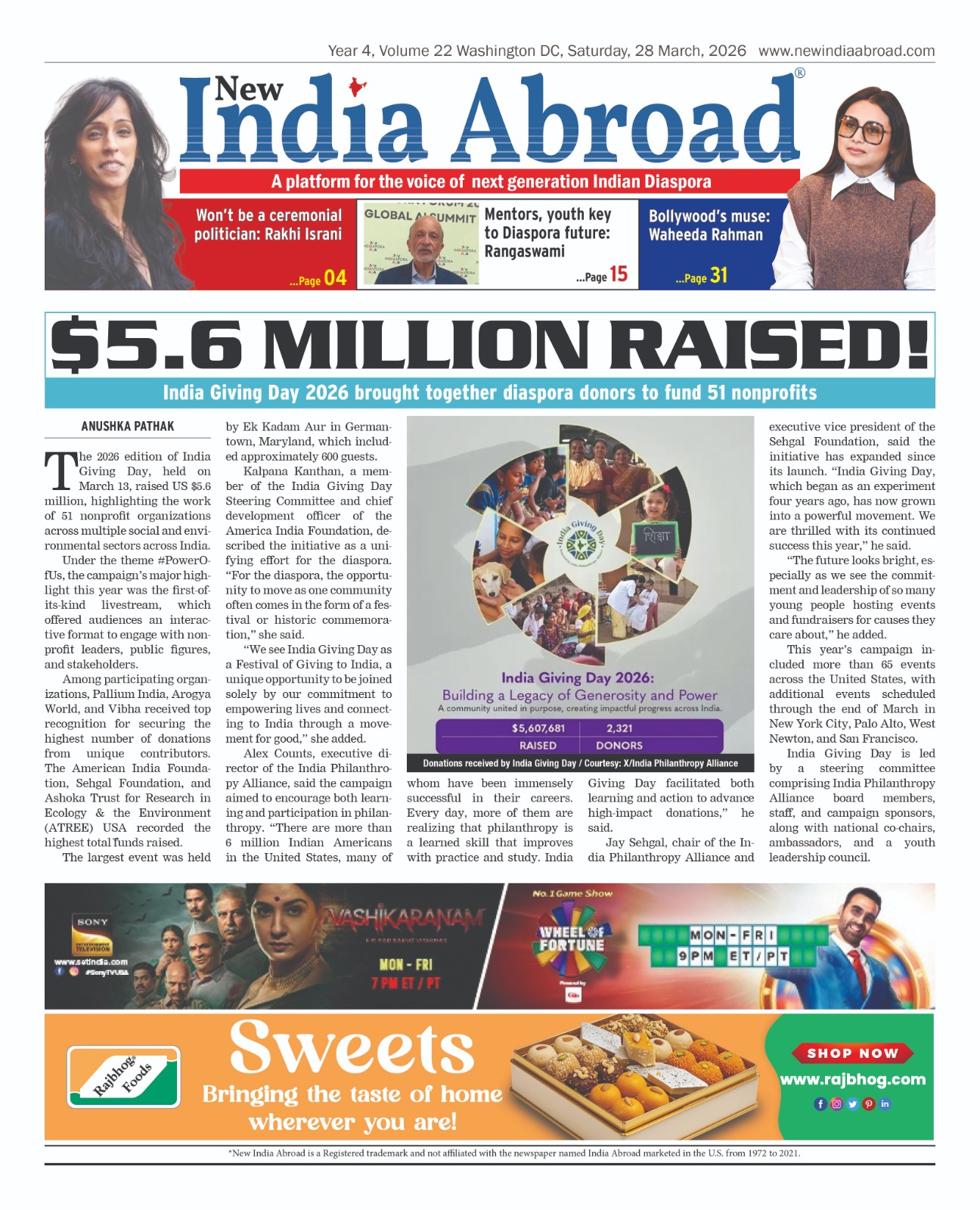 India Giving Day Raises $5.6M